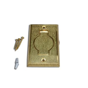 Beam Central Vacuum Cleaner Brass Inlet, Satin #15520