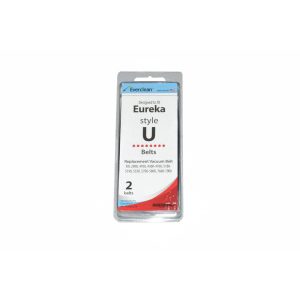 Eureka Upright Type U Vacuum Cleaner Belt 2Pk #20-3108-01