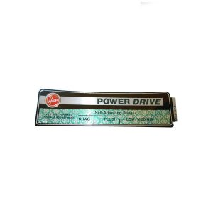 Hoover 3105 Vacuum Cleaner Green Hood Name Plate # 52115117