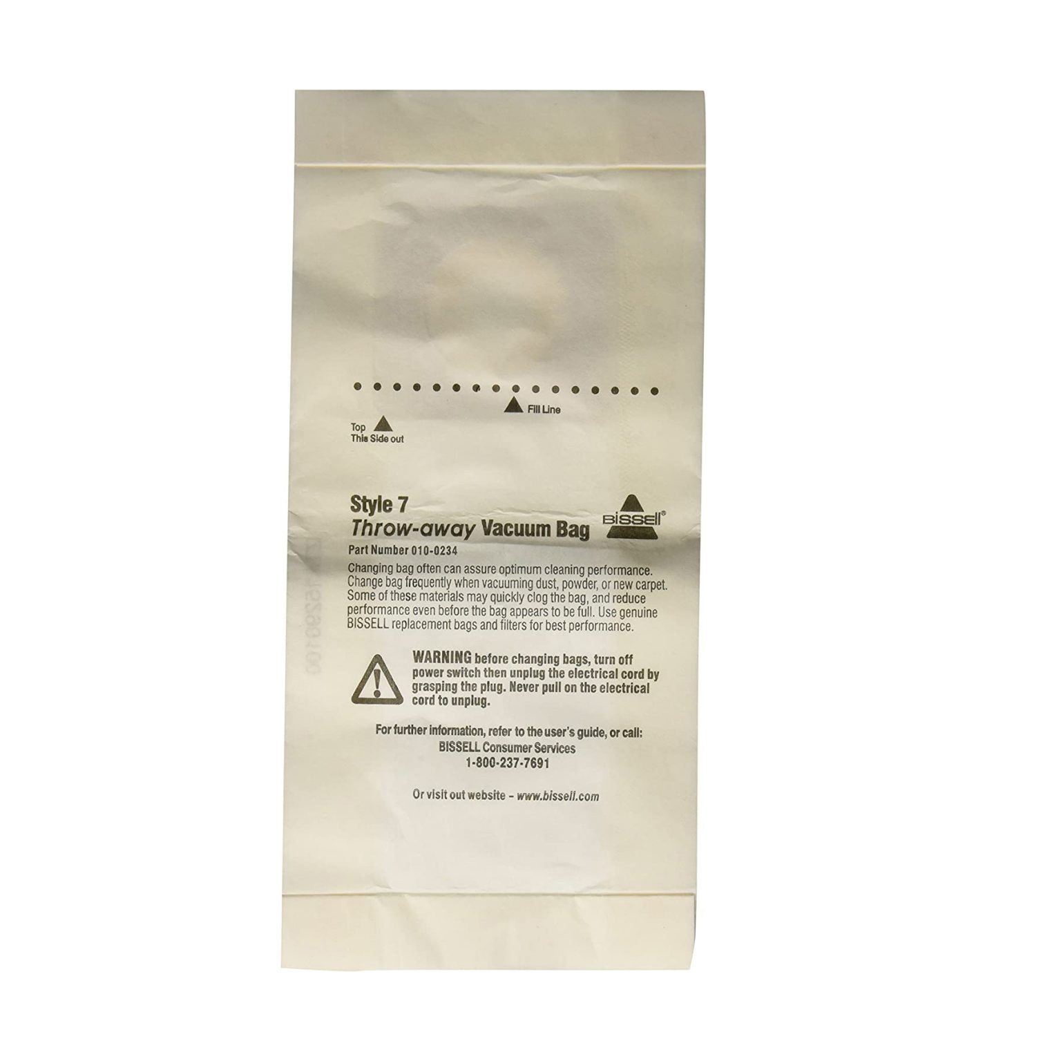 Bissell PowerForce Bagged Vacuum 3 Bags With 2 Belts For Models 1398R