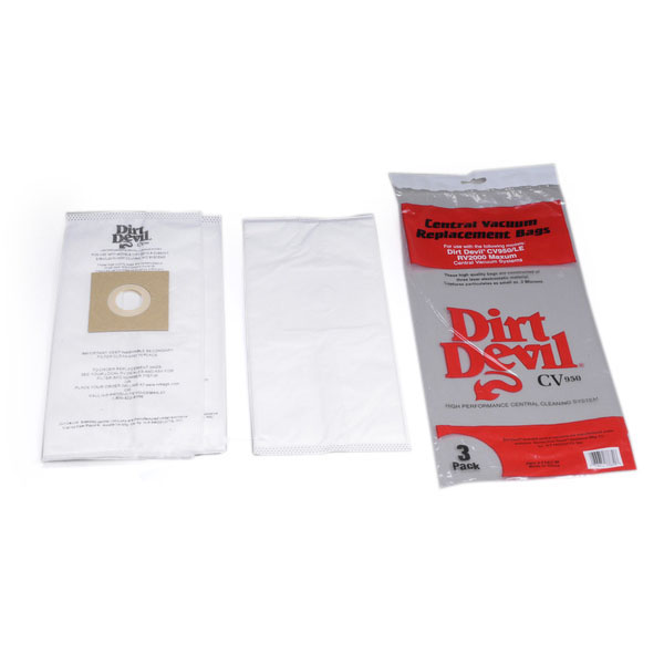 Pack of 3 Part # 9597 H-P Products Dirt Devil CV1500 Vacuum Filter Bag, 