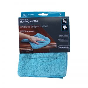Casabella 12″ x 14″ Blue Microfiber Dusting Cloth # 8511210