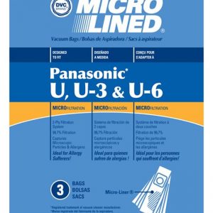Panasonic U/U3/U6 MicroL Vacuum Cleaner 3PK Paper Bag # 435597