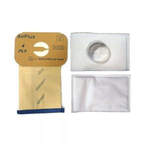 Electrolux Canister Tank Style C Vacuum Bags,(8 Bags & 2 After Filters)