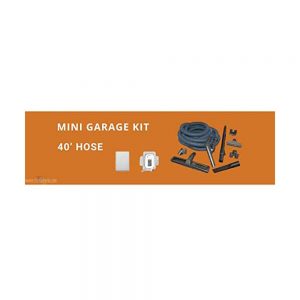 Hide A Hose Vacuum Cleaner 40′ Hose With Toolsand Valve & Mount Plate Mini Garge Kit # MINIGARAGE