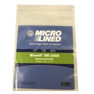 (1 Pk 2 Belt) Bissell Style 7, 9, 10, 12 & 16 Vacuum Cleaner Belt # BR-1008