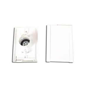 Canplas ElectraValve Central Vacuum Inlet White 1Pk 775850W