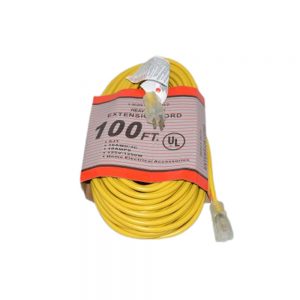 Fit All 14-5412-05 Vacuum Cleaner Commercial 100Ft, Yellow Extension Cord 16/3