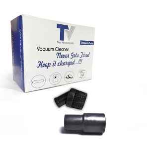 Fit All Round Dust Brush 32mm Nylon Bristles 1.25″ Vacuum Attachment 1-1/4″ to 1-3/8 Hose Adapter