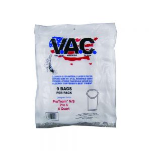 Proteam Super Coach Pro 6 Vacuum 6 Quart Paper Bags 9pk # VAC30