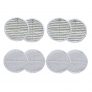 Bissell 2039 SPINWAVE Vacuum Cleaner SCRUBBY & SOFT Mop Pads [4 kits] # 1611297, 1611298